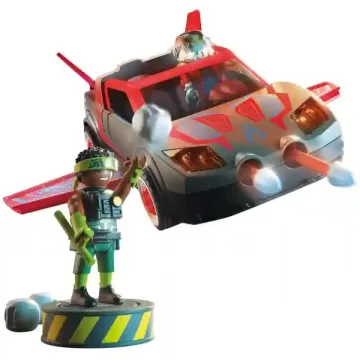   Playmobil 71832 Heroes - Szuperhősök összecsapása rakétakilövő autóval