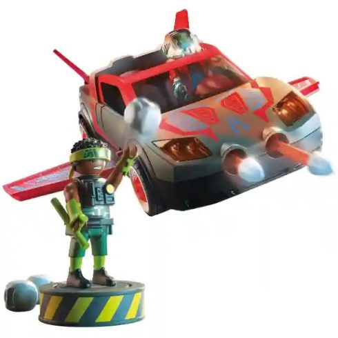 Playmobil 71832 Heroes - Szuperhősök összecsapása rakétakilövő autóval