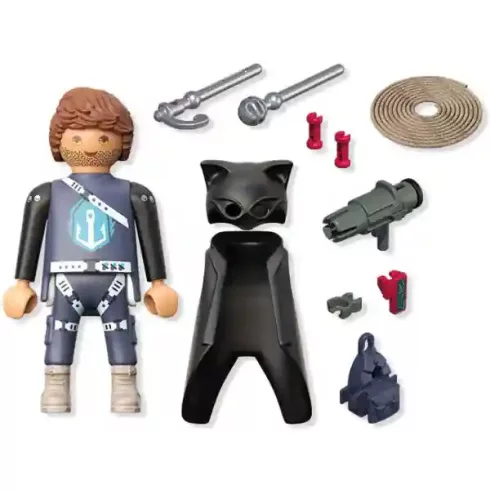 Playmobil 71835 Heroes - Silver Hook, az árnyak csáklyás szuperhőse