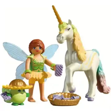   Playmobil 71840 Szivárványvirág, a csillogó unikornis és tündér barátja