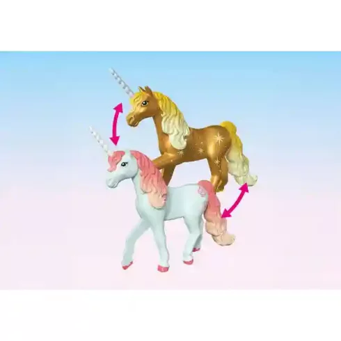 Playmobil 71841 Égi rózsa, a csillogó unikornis és tündér barátja