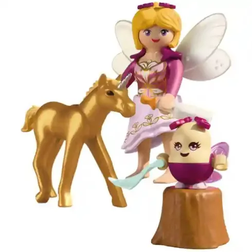 Playmobil 71844 Arany unikornis csikó és tündér gondozója