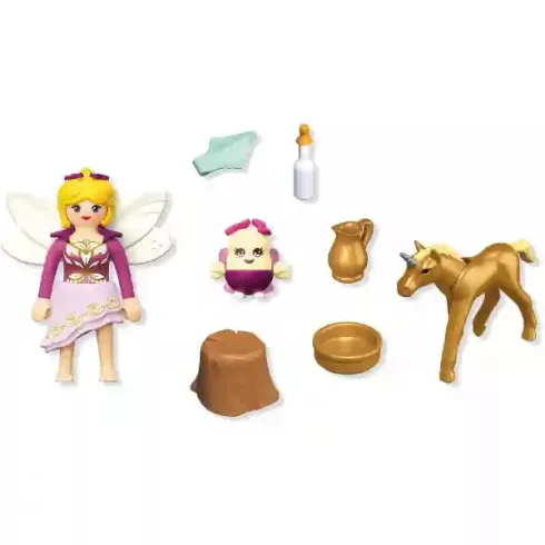 Playmobil 71844 Arany unikornis csikó és tündér gondozója