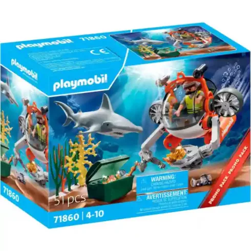 Playmobil 71860 Víz alatti kincskereső kaland tengeralattjáróval