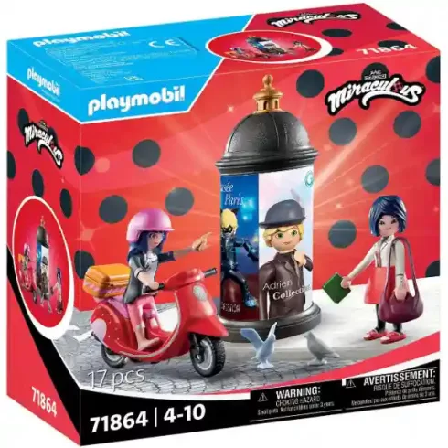 Playmobil 71864 Miraculous: Marinette robogós kalandja Párizsban