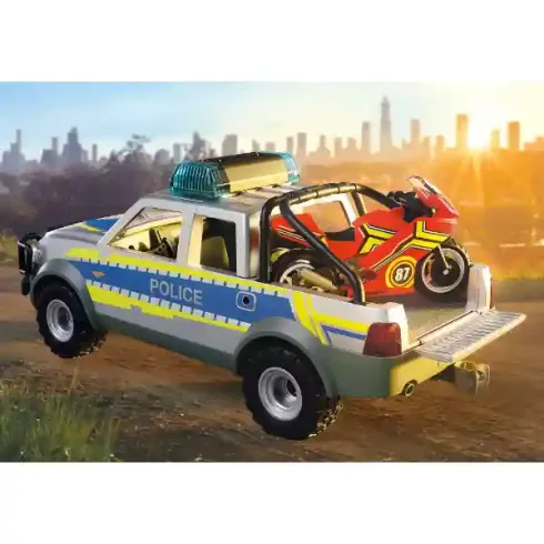Playmobil 71875 Rendőrségi motoros és autós üldözés