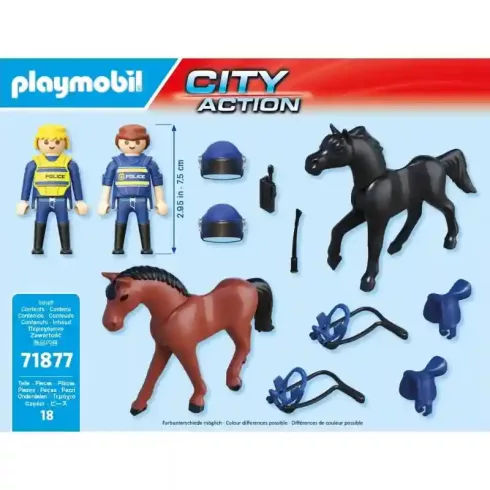 Playmobil 71877 Rendőrségi lovasjárőr