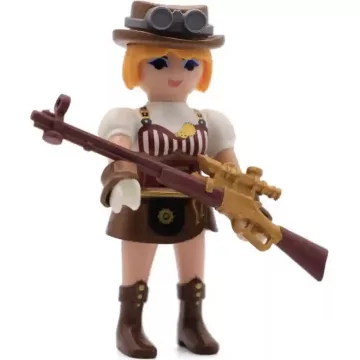   Playmobil 71890 Steampunk lány mesterlövész puskával zsákbamacska figura 28. sorozat (lányoknak)
