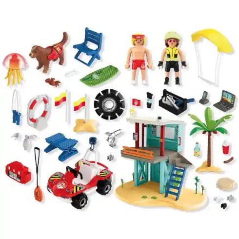 Playmobil 71903 Mentőállomás a tengerparton homokfutó autóval