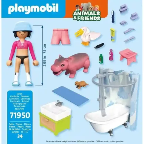 Playmobil 71950 Animals & Friends - Állatos fürdőmóka