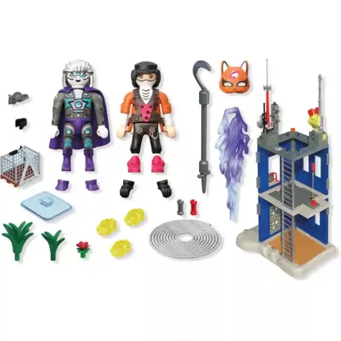 Playmobil 72022 Heroes - Párbaj a Szuperhős-toronyban