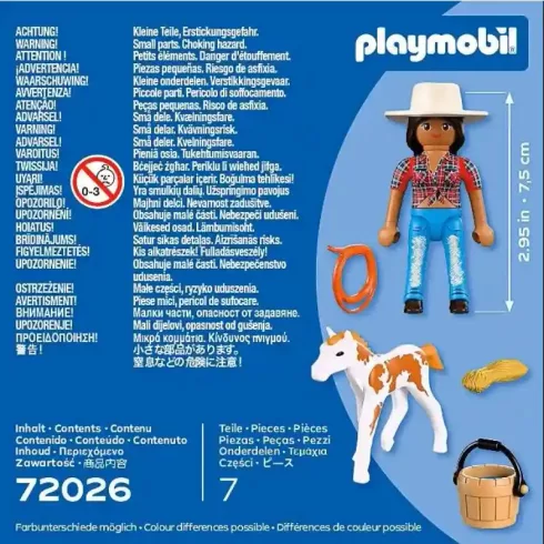 Playmobil 72026 Western lovas csikóval