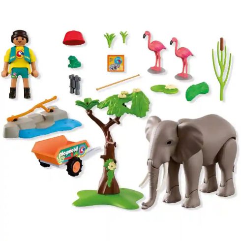 Playmobil 72068 Elefánt állatkerti gondozóval