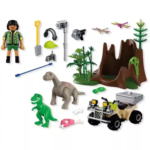 Playmobil 72069 Dinoszauruszok búvóhelye quados kutatóval