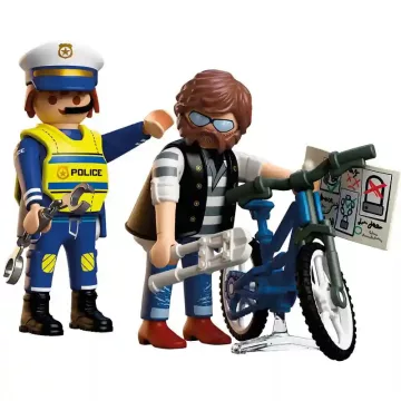 Playmobil 72076 Kerékpártolvaj rendőrségi elfogása