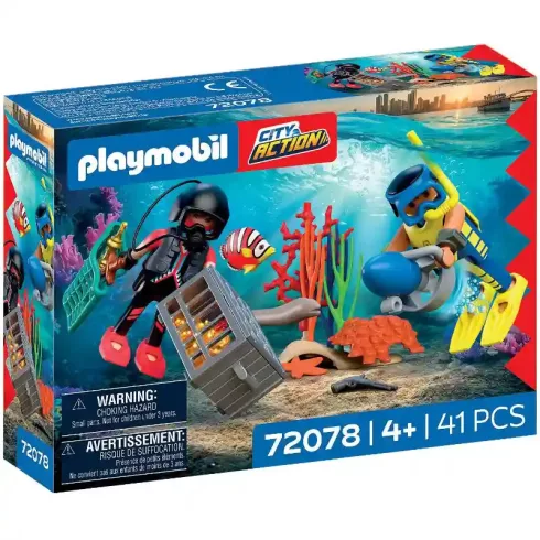 Playmobil 72078 Rendőrségi búvár kincsekkel