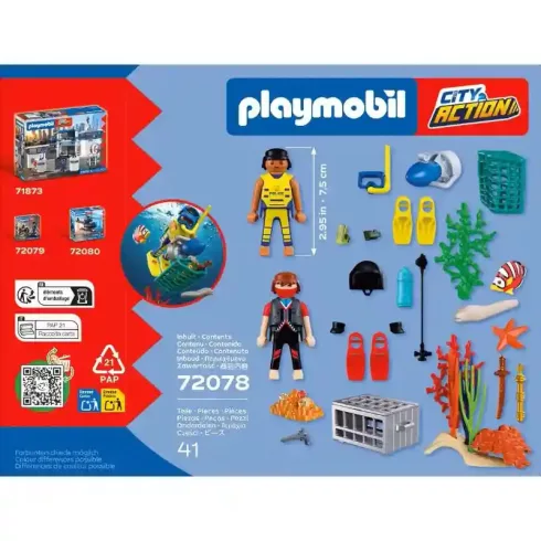 Playmobil 72078 Rendőrségi búvár kincsekkel