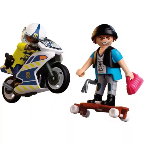 Playmobil 72079 Rendőrségi motoros üldözés
