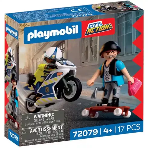 Playmobil 72079 Rendőrségi motoros üldözés