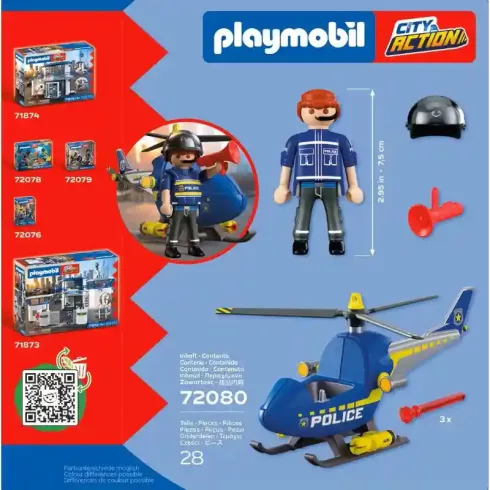 Playmobil 72080 Rendőrségi helikopter