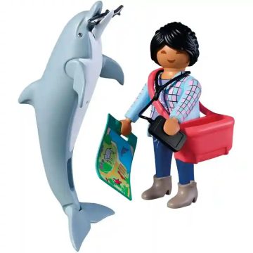   Playmobil 72091 Animals & Friends - Állatkerti delfin és látogató
