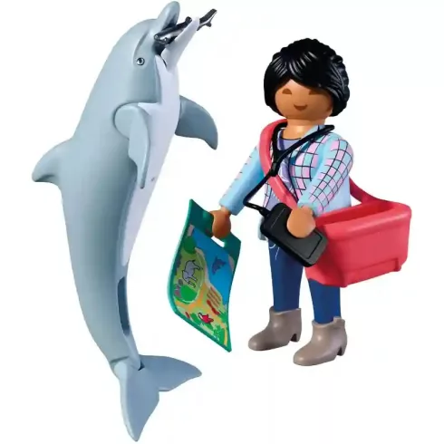 Playmobil 72091 Animals & Friends - Állatkerti delfin és látogató