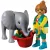 Playmobil 72092 Animals & Friends - Állatkerti kiselefánt és gondozója