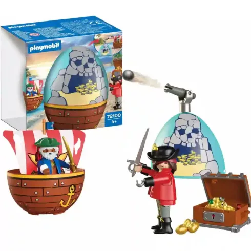 Playmobil 72100 Kalózok ágyúval húsvéti tojásban