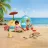   Playmobil 72101 Nyaralás a tengerparton teknőssel húsvéti tojásban