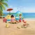 Playmobil 72101 Nyaralás a tengerparton teknőssel húsvéti tojásban