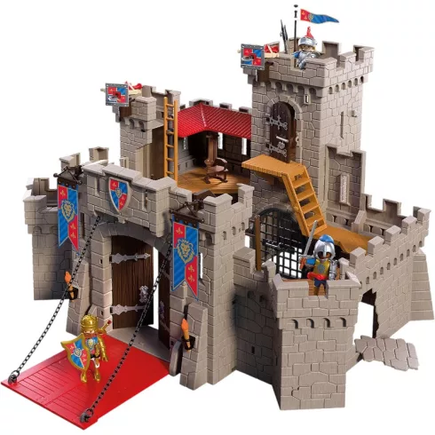PLAYMOBIL 72112 Nagy Oroszlánlovag-vár dárdavetőkkel és lovagokkal