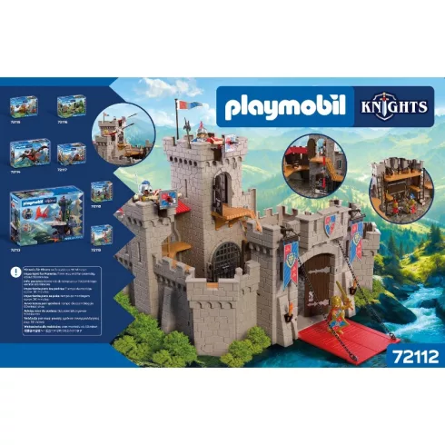 PLAYMOBIL 72112 Nagy Oroszlánlovag-vár dárdavetőkkel és lovagokkal