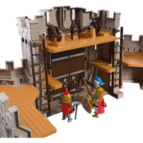 PLAYMOBIL 72112 Nagy Oroszlánlovag-vár dárdavetőkkel és lovagokkal