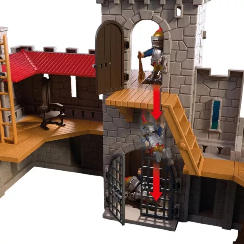 PLAYMOBIL 72112 Nagy Oroszlánlovag-vár dárdavetőkkel és lovagokkal