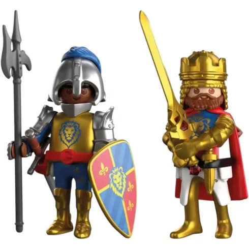 PLAYMOBIL 72112 Nagy Oroszlánlovag-vár dárdavetőkkel és lovagokkal