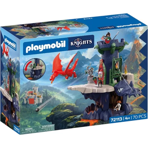 PLAYMOBIL 72113 Sárkánylovagok vártornya sárkánnyal és lovagokkal