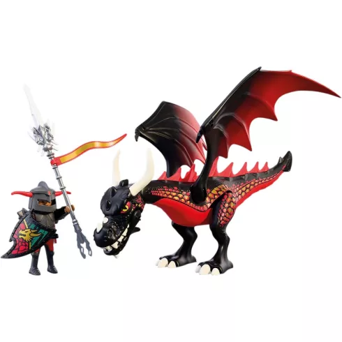 PLAYMOBIL 72114 Fekete sárkány lovaggal