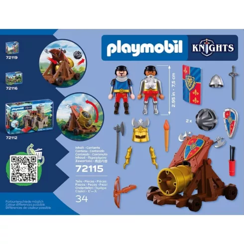 PLAYMOBIL 72115 Oroszlánlovagok ágyúval