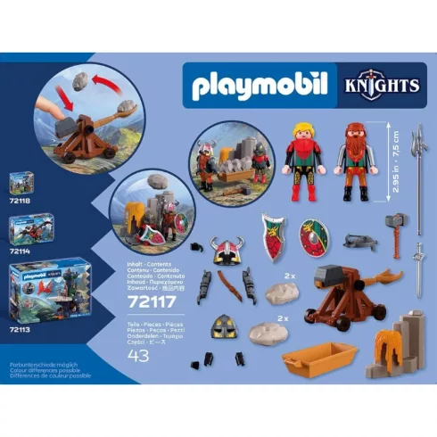 PLAYMOBIL 72117 Sárkánylovagok katapulttal