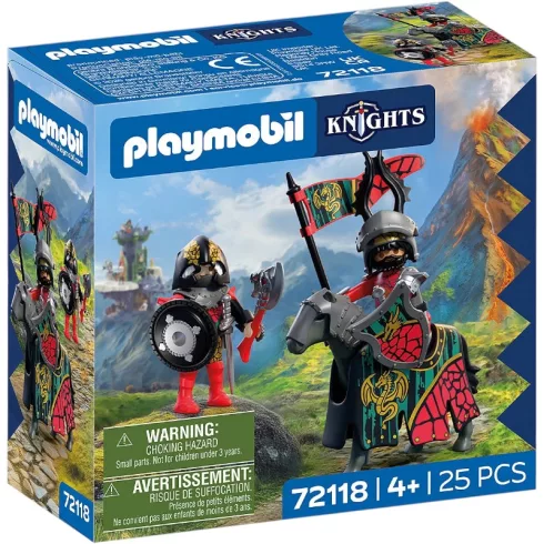 PLAYMOBIL 72118 Sárkánylovag parancsnokok lóháton