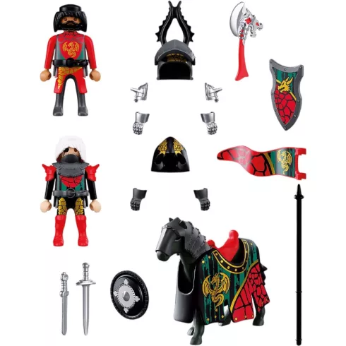 PLAYMOBIL 72118 Sárkánylovag parancsnokok lóháton