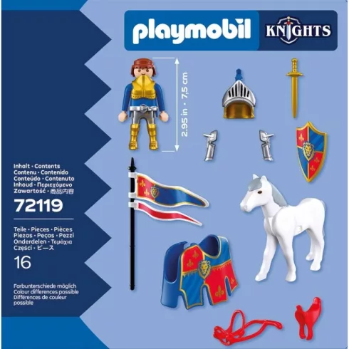 PLAYMOBIL 72119 Oroszlánlovag parancsnok lóháton