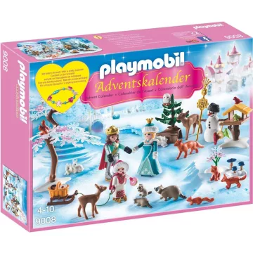   Playmobil 9008 Karácsony - Adventi kalendárium, naptár - Korcsolyázik a királyi család