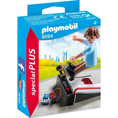 Playmobil 9094 Gördeszkás rámpával