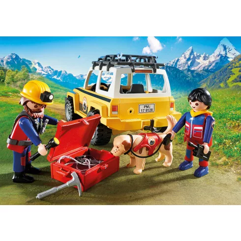 Playmobil 9128 Hegyimentők sürgősségi jeeppel