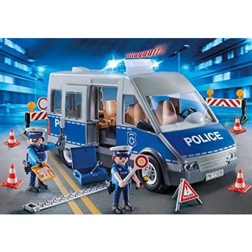 Playmobil 9236 Rendőrségi autóbusz fénnyel és hanggal
