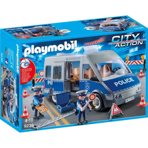 Playmobil 9236 Rendőrségi autóbusz fénnyel és hanggal