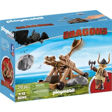 Playmobil 9245 Bélhangos katapulttal