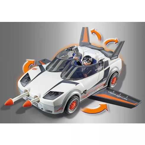 Playmobil 9252 Titkos ügynök rakétakilövő autóval