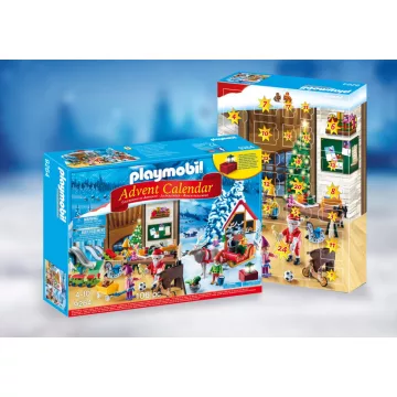   Playmobil 9264 Karácsony - Adventi kalendárium, naptár - Mikulás játékgyára